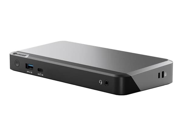 ALOGIC DUPRDX2-100, langallinen, USB 3.2 Gen 1 (3.1 Gen 1) Type-C, 100 W, 3,5 mm, 1000 Mbit/s, musta, harmaa