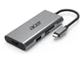 Miniatyrbild 1 av 2: Acer USB Type-C 7 in 1 Mini Dock (ADK040) - Dockningsstation - USB-C - HDMI