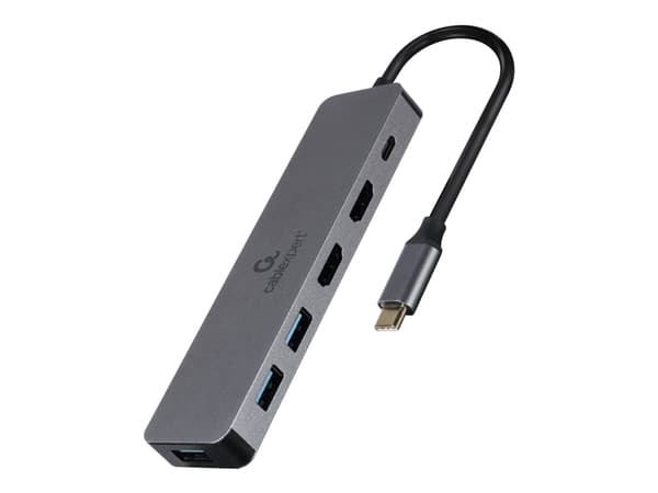 Cablexpert A-CM-COMBO3-03 - Dockningsstation - USB-C 3.1 - 2 x HDMI