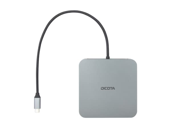 DICOTA 10-in-1 - Telakointiasema - tabletille, kannettavalle tietokoneelle - USB-C - 2 x HDMI