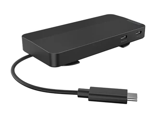 Lenovo 40B90000WW, Wired, USB 3.2 Gen 1 (3.1 Gen 1) Type-C, 1000 Mbit/s, Black, Eclipse Black, 4K Ultra HD