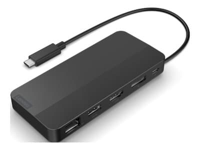 Lenovo 40B90000WW, Wired, USB 3.2 Gen 1 (3.1 Gen 1) Type-C, 1000 Mbit/s, Black, Eclipse Black, 4K Ultra HD