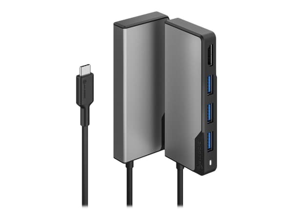 Alogic USB-C HUB 5 in 1 HDMI & USB                space grau