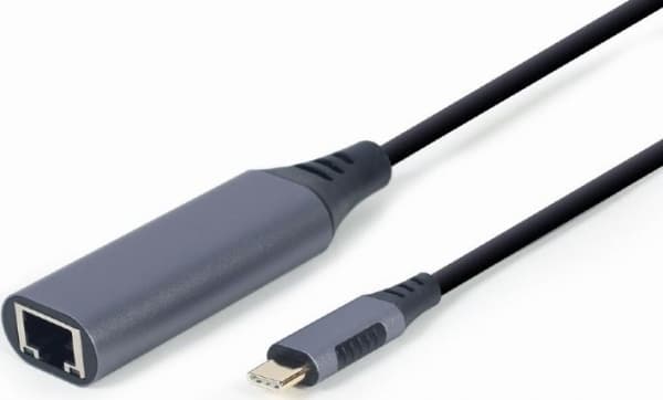 Gembird A-USB3C-LAN-01, USB 3.2 Gen 1 (3.1 Gen 1) Type-C, 10 100 1000 Mbit/s, IEEE 802.1Q, IEEE 802.1p, IEEE 802.3az, IEEE 802.3x, RJ -45, metallia