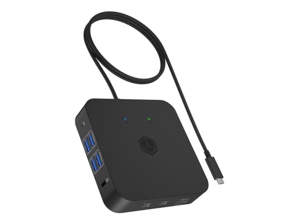 ICY BOX - Dockningsstation - USB-C - 3 x HDMI - 1GbE
