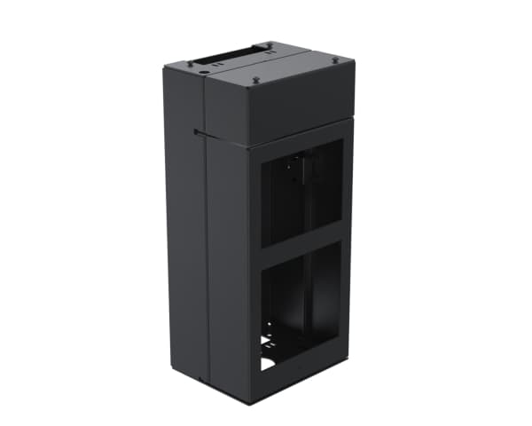 Ergonomic Solutions - Monteringskomponent (kiosk senter modul) - for printer / scanner - integrated printer and scanner - låsbar - metall - svart - k