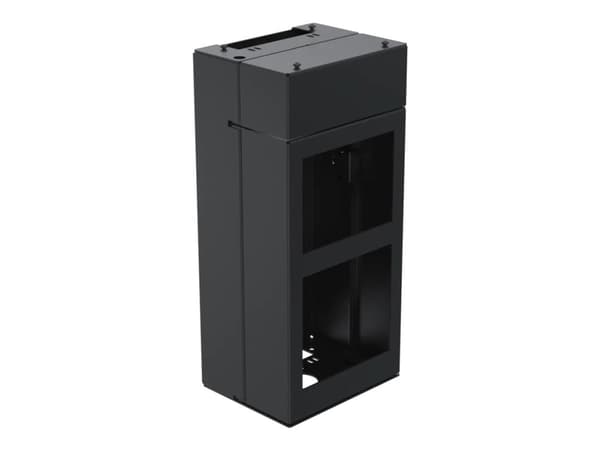 Ergonomic Solutions - Monteringskomponent (kiosk center modul) - för skrivare / skanner - integrerad skrivare och skanner - låsbar - metall - svart -