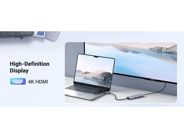 Ugreen 15596, Kabel, USB 3.2 Gen 1 (3.1 Gen 1) Type-A + Type-C, 100 W, Gjuten aluminium, 5 Gbit/s, USB