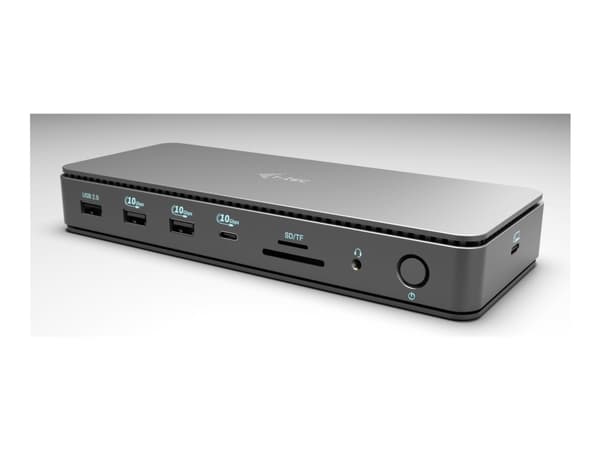 i-Tec - Dockningsstation - USB-C / USB4 / Thunderbolt 3 / Thunderbolt 4 - Thunderbolt 4, 2 x DP - 1GbE, 2.5GbE - 140 Watt - Europa