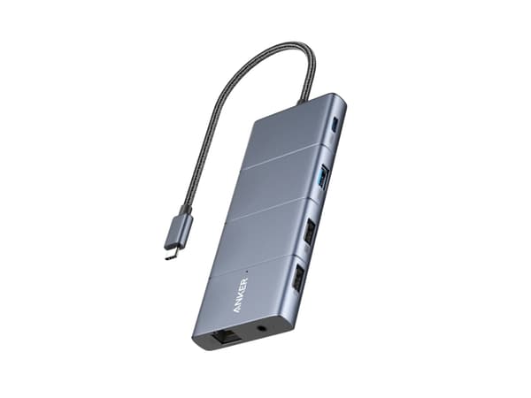 Anker Innovations A83880A1, USB Type-C, 3,5 mm, DisplayPort, HDMI, RJ-45, USB 2.0, USB 3.2 Gen 2 (3.1 Gen 2) Type-A, USB 3.2 Gen 2 (3.1 Gen..., Micro