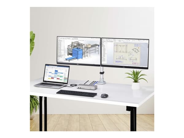 StarTech.com USB4 Docking Station, USB-C 40Gbps, Dual Video HDMI, Up to 2x 4K 60Hz 4:4:4 (RGB) or 2x 4K 120Hz 4:2:2, Multi-Monitor Dock, 6x USB, 2.5G
