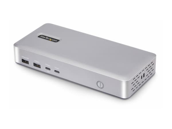 StarTech.com USB4 Docking Station, USB-C 40Gbps, Dual Video HDMI, Up to 2x 4K 60Hz 4:4:4 (RGB) or 2x 4K 120Hz 4:2:2, Multi-Monitor Dock, 6x USB, 2.5G