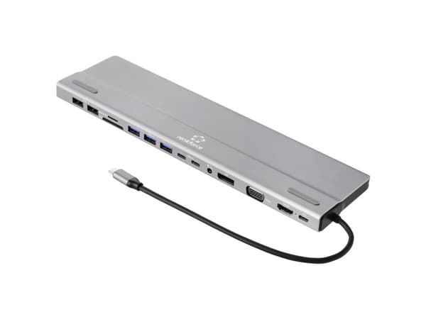 Renkforce USB-C® telakointiasema RF-DKS-902 Sopii tuotemerkkeihin: univerzálny integroitu kortinlukija, USB-C® Power Delivery