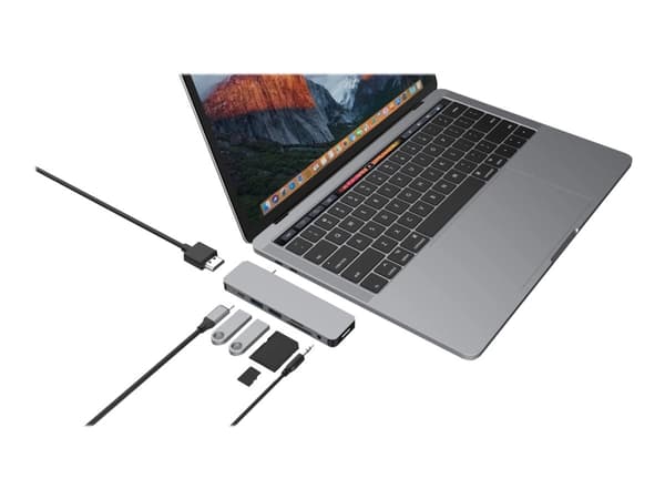 HyperDrive Solo 7-in-1 Hub - Dockningsstation - USB-C - HDMI