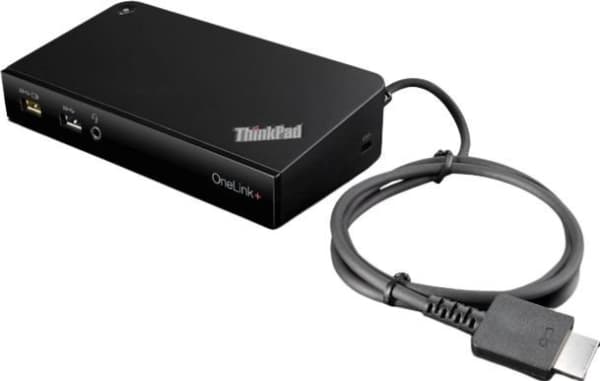 Lenovo ThinkPad OneLink+ Dock - Portreplikator - VGA - 90 Watt - Danmark - för ThinkPad P40 Yoga 20GQ, 20GR; X1 Carbon 20FB, 20FC; X1 Tablet 20GG, 20