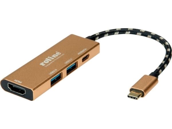 Stacja/replikator Roline Gold USB-C (12.02.1119)