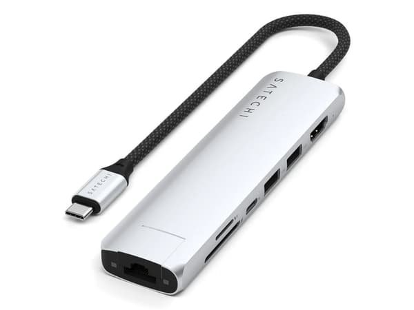 Satechi 7-in-1 - Telakointiasema - USB-C / USB 3.2 Gen 2 x 2 - HDMI - 1GbE