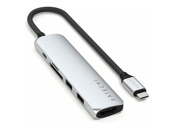 Satechi 6-in-1 - Telakointiasema - USB-C 3.2 Gen 2 - HDMI - 1GbE - 1GbE