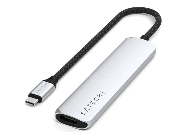 Satechi 6-in-1 - Telakointiasema - USB-C 3.2 Gen 2 - HDMI - 1GbE - 1GbE