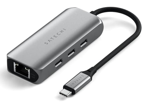 Satechi 4-in-1 - Telakointiasema - USB-C 3.2 Gen 2 - 2,5 GbE, 1 GbE - USB-C 3.2 Gen 2 - 2,5 GbE, 1 GbE