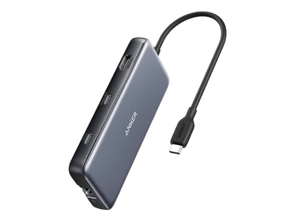 Anker PowerExpand 8-in-1 PD 10Gbps Data Hub - Dockningsstation - för bärbar dator, surfplatta - USB-C - HDMI - 1GbE