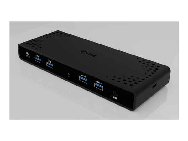 i-tec Universal Dual 4K Display Docking Station + Power Delivery 85W, Wired, USB 3.2 Gen 1 (3.1 Gen 1) Type-C, 85 W, 10,100,1000 Mbit/s, Black, 5 Gbi