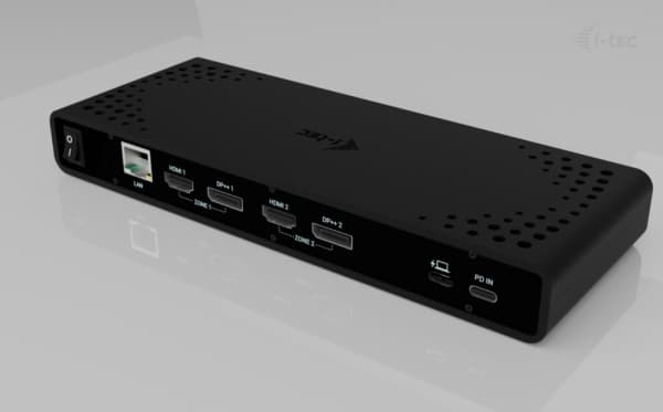 i-tec Universal Dual 4K Display Docking Station + Power Delivery 85W, Wired, USB 3.2 Gen 1 (3.1 Gen 1) Type-C, 85 W, 10,100,1000 Mbit/s, Black, 5 Gbi