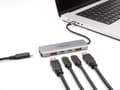 Miniatyrbild 3 av 5: Delock - Hubb - 10 Gbps, Power Delivery 95 Watt - 2 x USB-C + 2 x USB - skrivbordsmodell