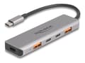 Miniatyrbild 1 av 5: Delock - Hubb - 10 Gbps, Power Delivery 95 Watt - 2 x USB-C + 2 x USB - skrivbordsmodell