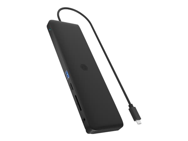 ICY BOX IB-DK2116AC - Dokkingstasjon - USB-C 3.2 Gen 2 / Thunderbolt 3 / Thunderbolt 4 - 2 x HDMI, DP - 1GbE