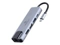 Miniatyrbilde 3 av 5: Cablexpert A-CM-COMBO5-04 - Dokkingstasjon - USB-C 3.1 - HDMI - 1GbE
