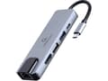 Miniatyrbilde 5 av 5: Cablexpert A-CM-COMBO5-04 - Dokkingstasjon - USB-C 3.1 - HDMI - 1GbE