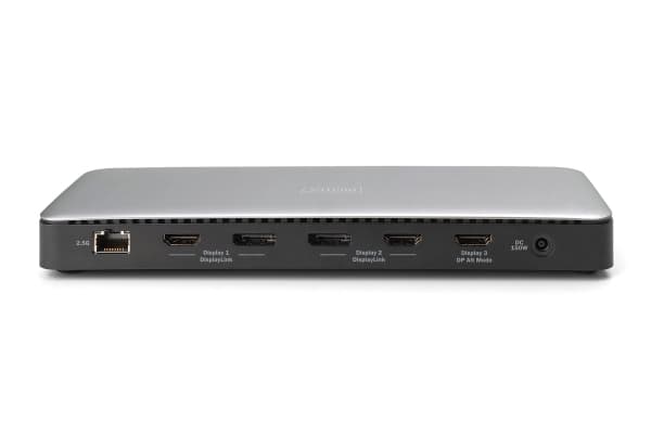 Digitus DA-70918, langallinen, USB 3.2 Gen 2 (3.1 Gen 2) Type-C, 1.4/2.2, 10 100 1000 Mbit/s, musta, harmaa, 10 Gbit/s.