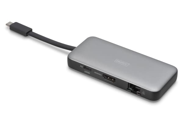 DIGITUS Travel - Dokkingstasjon - USB-C 3.2 Gen 1 - HDMI - 1GbE