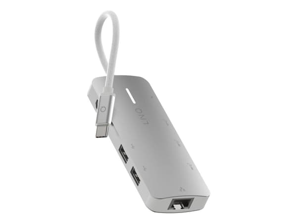 LINQ byELEMENTS LQ49081, Kabel, USB 3.2 Gen 2 (3.1 Gen 2) Type-C, 140 W, 10,100,1000,2500 Mbit/s, Grå, Vit, MicroSD (TransFlash), MicroSDHC, MicroSDX