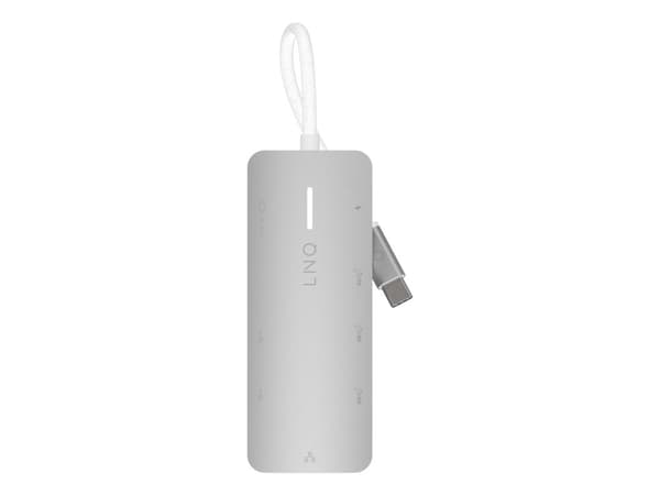 LINQ byELEMENTS LQ49081, Kabel, USB 3.2 Gen 2 (3.1 Gen 2) Type-C, 140 W, 10,100,1000,2500 Mbit/s, Grå, Vit, MicroSD (TransFlash), MicroSDHC, MicroSDX