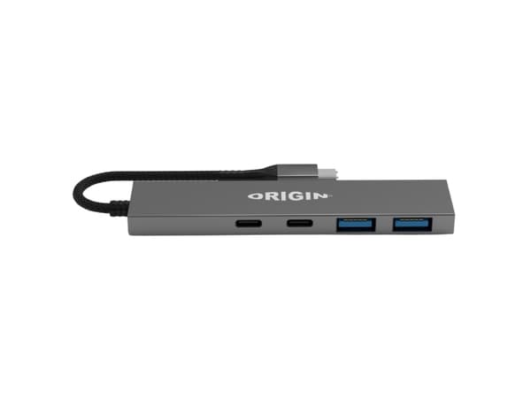 Origin Storage - Hubb - driven buss - 2 x USB 3.2 + 2 x USB-C 3.2 Gen 1 - skrivbordsmodell