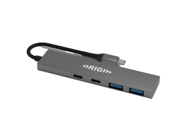 Origin Storage - Hubb - driven buss - 2 x USB 3.2 + 2 x USB-C 3.2 Gen 1 - skrivbordsmodell