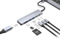 Miniatyrbild 4 av 5: Conceptronic DONN28G, Kabel, USB 3.2 Gen 1 (3.1 Gen 1) Type-C, 100 W, Grå, MicroSD (TransFlash), SD, 5 Gbit/s