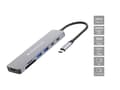 Miniatyrbild 1 av 5: Conceptronic DONN28G, Kabel, USB 3.2 Gen 1 (3.1 Gen 1) Type-C, 100 W, Grå, MicroSD (TransFlash), SD, 5 Gbit/s