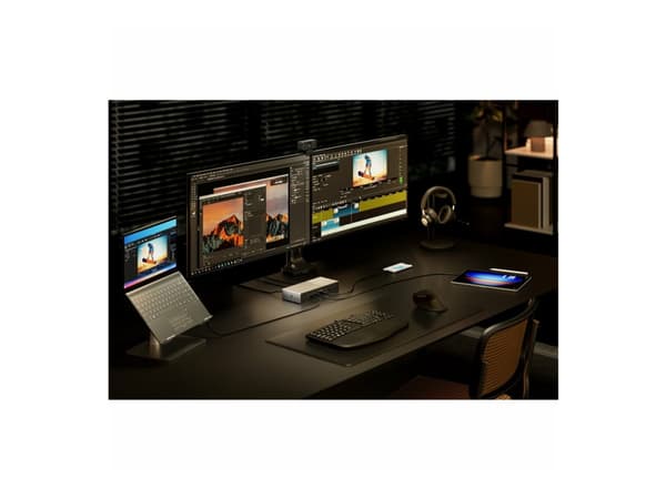 SD5000T5 EQ Thunderbolt™ 5 tredobbelt 4K-dockingstation med 140 W PD - Windows/macOS