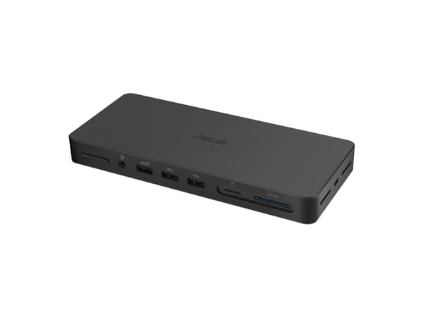 ASUS Triple 4K Thunderbolt 4 Dock DC500, Wired, Thunderbolt 4, 96 W, 10,100,1000,2500 Mbit/s, Black, MicroSD (TransFlash), SD