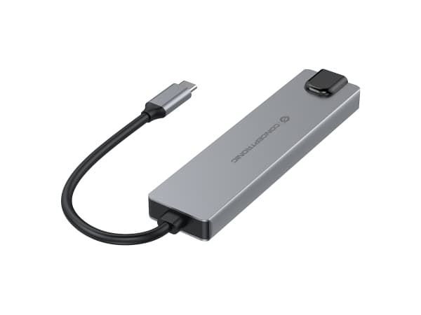 Conceptronic DONN29G, Kabel, USB 3.2 Gen 2 (3.1 Gen 2) Type-C, 140 W, 10,100,1000 Mbit/s, IEEE 802.3ab, Grå