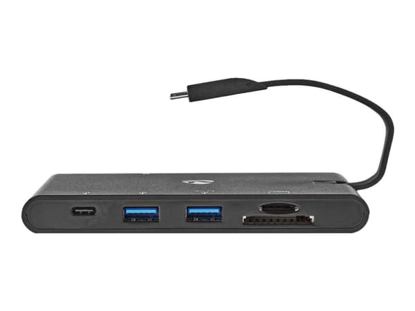 Nedis TCARFD200BK - Telakointiasema - USB-C - VGA, HDMI - 1GbE