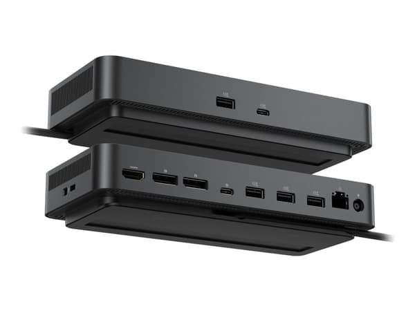 Dell Pro Dock WD25 - Dockningsstation - USB-C - HDMI, 2 x DP, USB-C - 1GbE, 2.5GbE - 130 Watt - BTO - med 3 års grundläggande maskinvaruservice med a