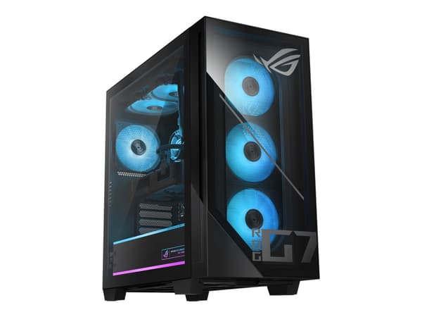 ASUS ROG G700TF 07265F135W - Tower spel - Core Ultra 7 265F / upp till 5.3 GHz - RAM 32 GB - SSD 1 TB - NVMe - GeForce RTX 5070 - Gigabit Ethernet -