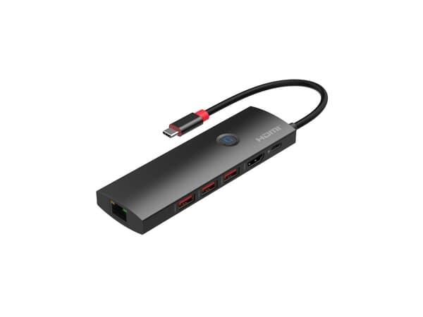MicroConnect USB-C to HDMI mini dock RJ45 4Ka60Hz 3x USB A (USB3.2CCOM20)