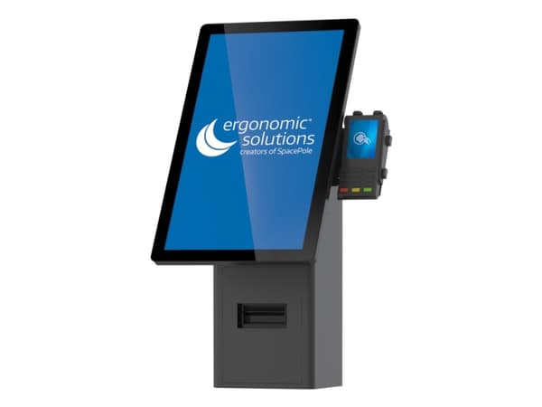 Ergonomic Solutions SpacePole Kiosk SPK402-02, Kioskset, Svart, Metall, 75 x 75 mm, 100 x 100 mm, Universal