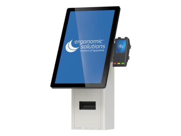 Ergonomic Solutions SpacePole Kiosk SPK402-02, Kioskset, Svart, Metall, 75 x 75 mm, 100 x 100 mm, Universal