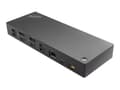 Miniatyrbilde 3 av 4: Lenovo ThinkPad Hybrid USB-C with USB-A Dock - Dokkingstasjon - USB-C - 2 x HDMI, 2 x DP - 1GbE - 135 watt - Storbritannia
